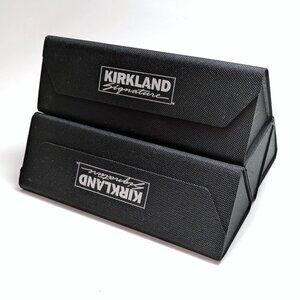 4 Glasses Hard Cases Triangular Magnetic Closure Sunglasses Travel Case Black